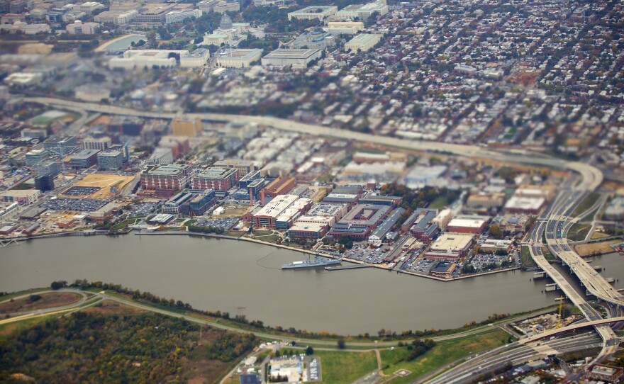 A view of the Naval Yard Complex, along the Anacostia River, in 2015.