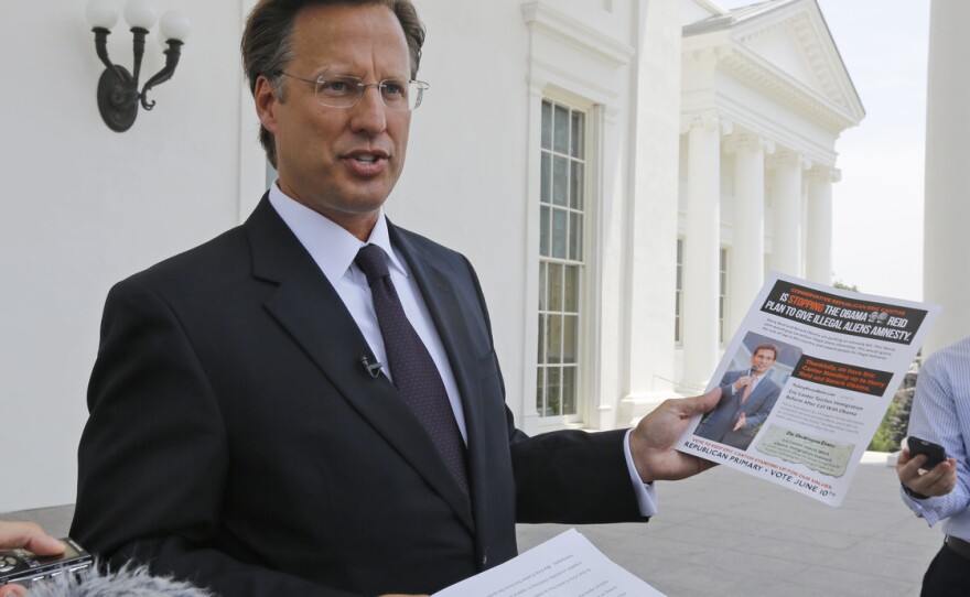Tea Party-backed David Brat, an economics professor at Randolph-Macon College, has defeated House Majority Leader Eric Cantor in his Virginia Republican primary.