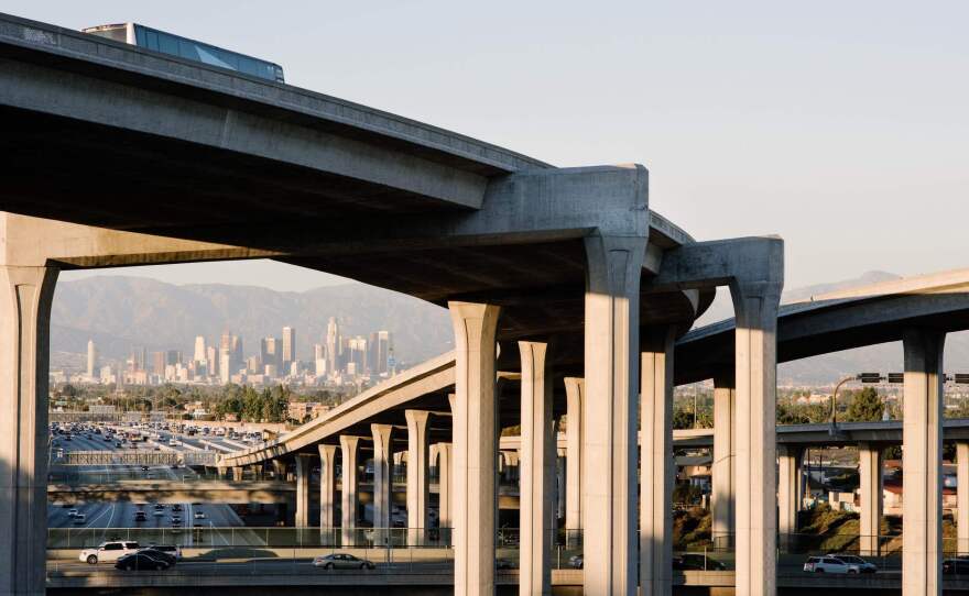 Los Angeles is a sprawling metropolis, and it was poised to become a manufacturing giant because of its unique geography. As industry grew, so did an infrastructure of freeways that connects the ports to the eastern reaches of Los Angeles and San Bernardino counties, where factories had the space to expand.