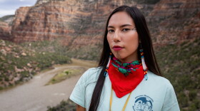 Quannah Chasinghorse Portrait in Yampa Canyon Cutthroat Trout Spawning in Colorado Rocky Mountain Elk in the Fall in RMNP.