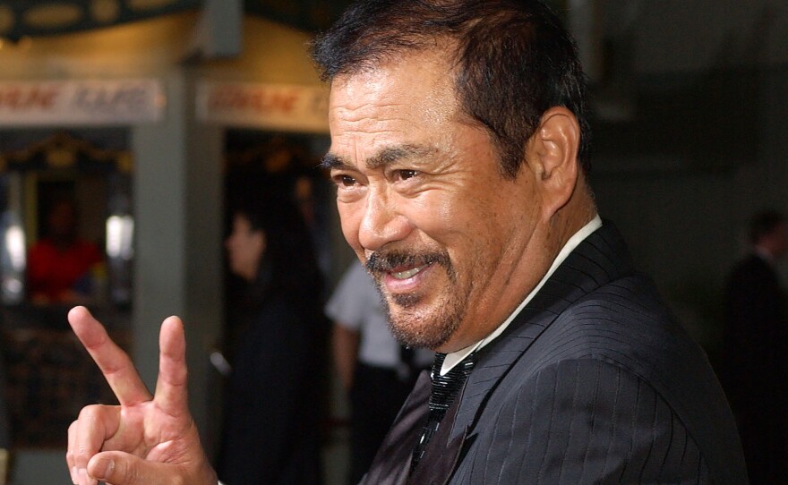 Sonny Chiba at the premiere of the film <em>Kill Bill: Vol. 1</em> at Grauman's Chinese Theatre in Los Angeles, September 2003.