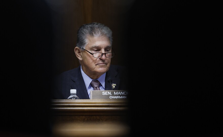 Sen. Joe Manchin, D-W.V., chairman of the Energy and Natural Resources Committee, announced he would not support funding of the Biden administration's climate and energy programs.