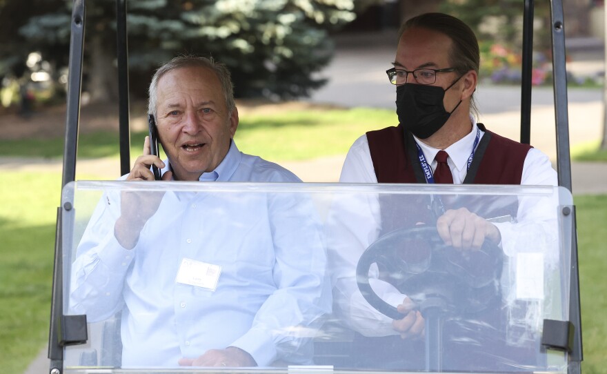 Summers attends the Allen & Company Sun Valley Conference in Sun Valley, Idaho, on July 8, 2022. A former Treasury Secretary under then-President Clinton, Summers is known for his outspoken views on the economy.