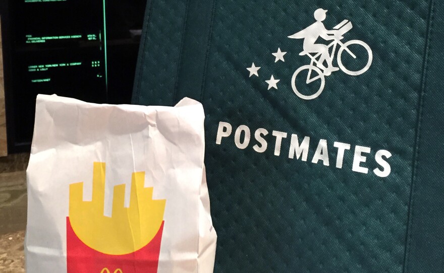 Postmates, the food delivery platform, is part of a federal lawsuit challenging California's new law that makes it harder to classify workers as contractors.