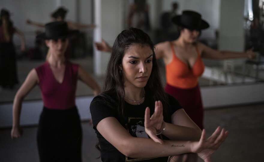 Concentration is key when performing flamenco.