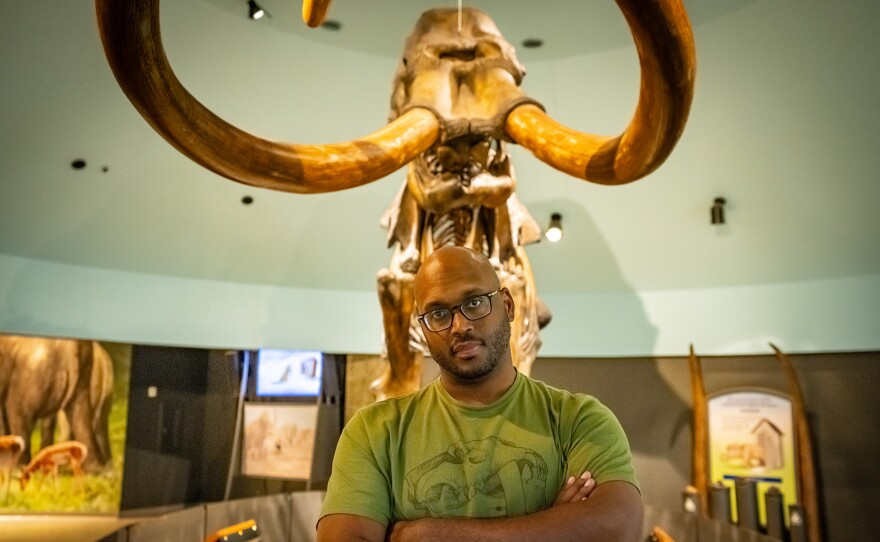 Shane, standing with giants where they once roamed in L.A., puts the past into perspective. Thirteen thousand years ago, Columbian mammoths walked this land - until they didn't. Climate change, human arrival, and fire reshaped the world as they knew it. Now, Shane is asking the big question: are we repeating history? (Los Angeles, Calif.)