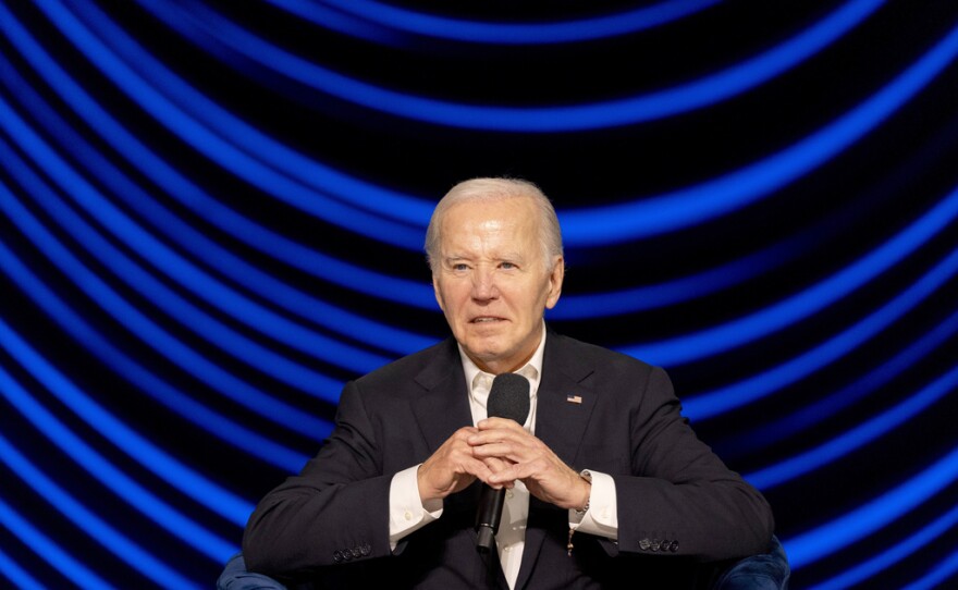 El presidente Joe Biden en un evento de campaña en Los Ángeles el 15 de junio del 2024. (Foto AP/Alex Brandon)