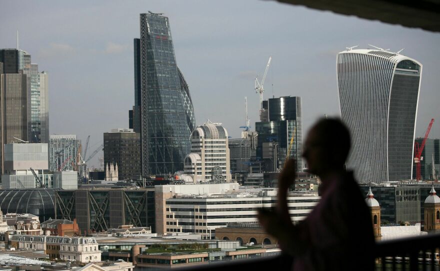 A look at the London skyline visible from Tate Modern's terrace on Oct. 27, 2016.
