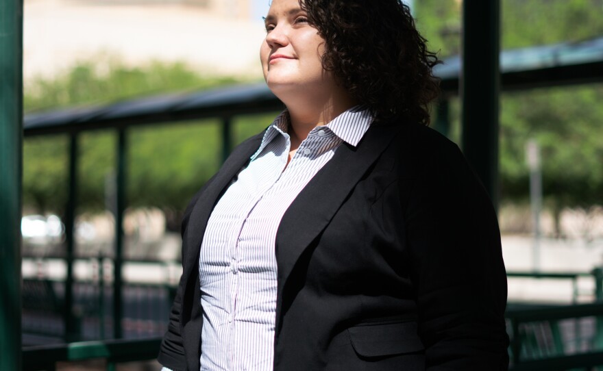 Taylor Levy, a lawyer based in El Paso, was at the court on Wednesday offering free legal assistance to asylum-seekers. In late June, Justice Department officials in Washington, D.C., ordered an end to the "know your rights" presentations she and other attorneys would give to migrants before entering court.