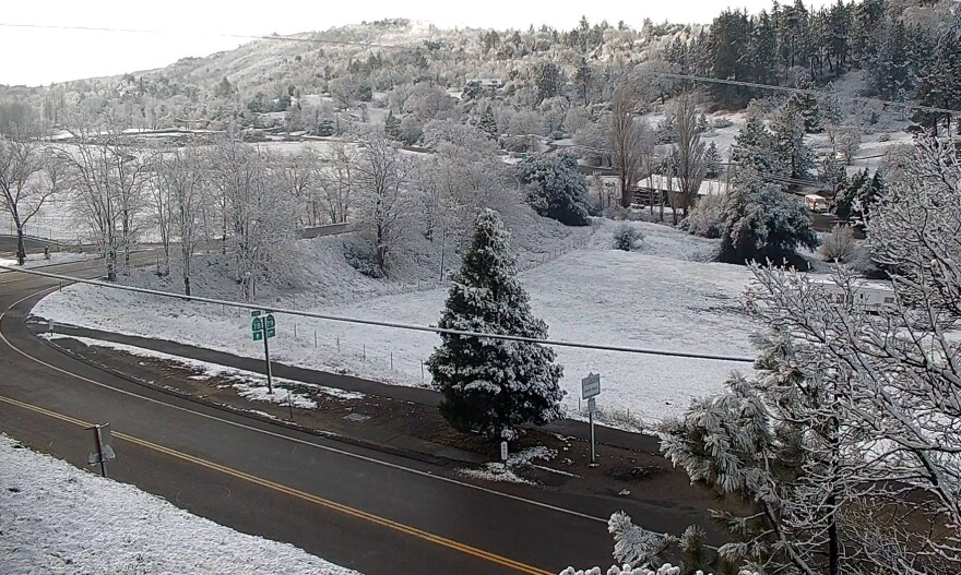 Snow in Julian, Calif. Feb. 13, 2023.