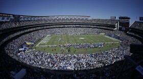 Qualcomm Stadium seen from above in this undated photo. 