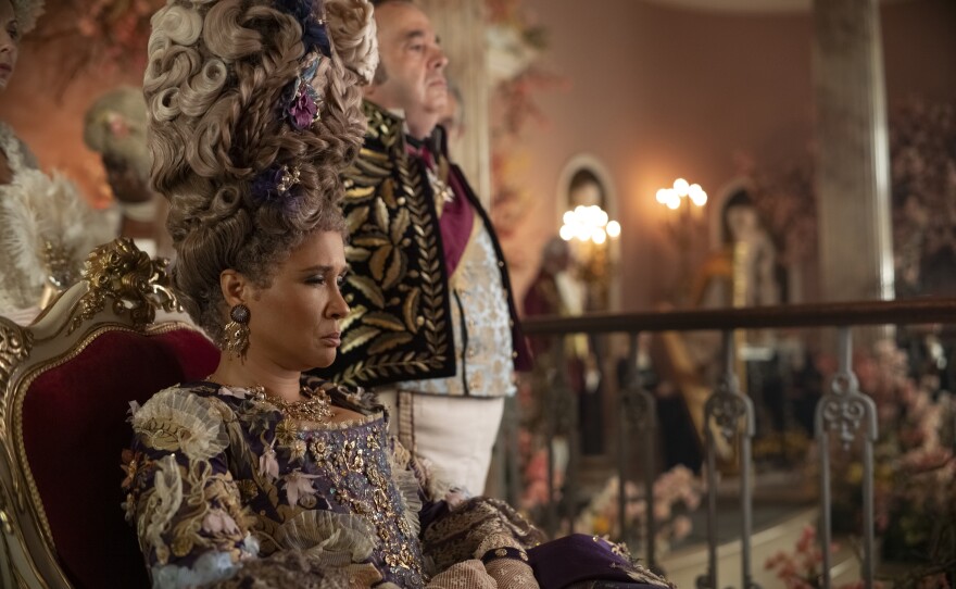 Golda Rosheuvel as Queen Charlotte.
