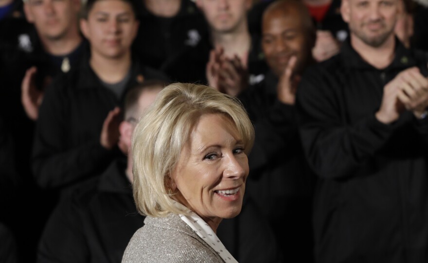 U.S. Secretary of Education Betsy DeVos has not responded publicly to the letter seeking automatic student loan forgiveness for veterans who are permanently disabled.