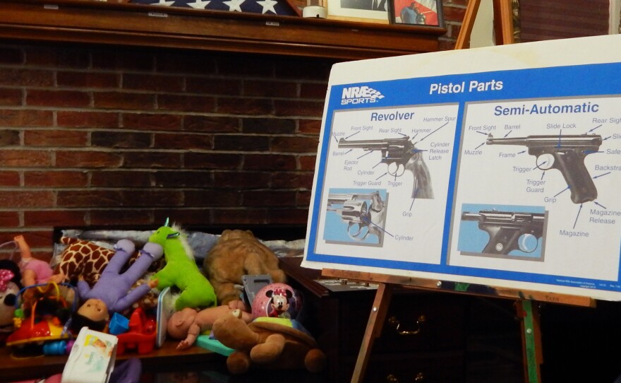 Jesse Mackey, an NRA member, has taught concealed-carry classes out of his living room in Xenia, Ohio, for a decade.