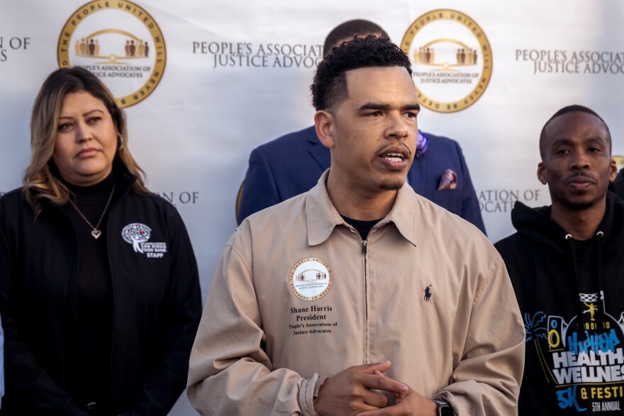 Volunteers for the "``Gas Me Up" gasoline giveaway event spent the morning filling up tanks for those in need, San Diego March 14, 2022.