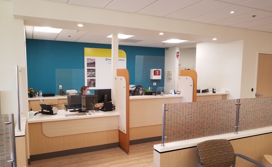 The waiting area inside a Planned Parenthood location in San Diego County is shown above in this undated photo.