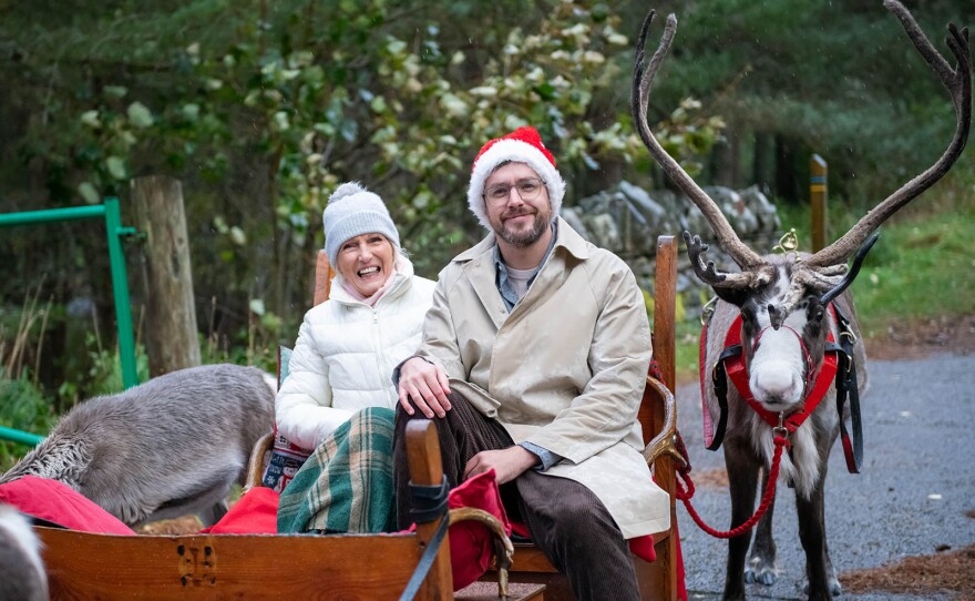 Iain Stirling and Mary Berry.