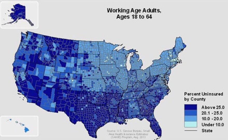 Uninsured Rates Remain High Across The Southwest