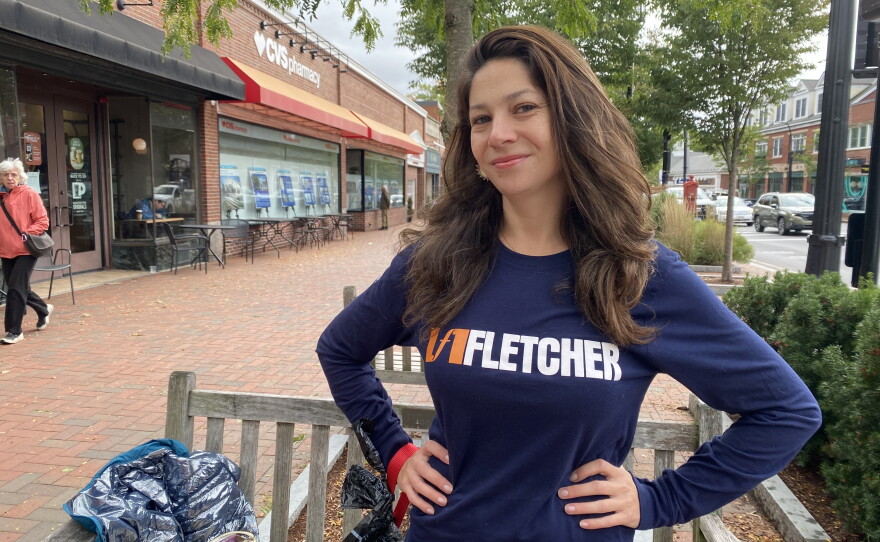 Jamie Sharken, 34, grew up in Massachusetts but doubts she'll ever be able to afford a house there.  She supports a ballot measure that aims to create smaller starter homes.