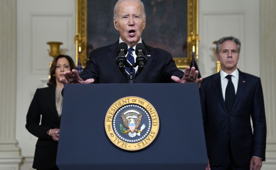 On Tuesday, U.S. President Joe Biden vowed to "stand with Israel."