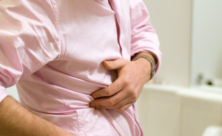 Michael Mosley, TV presenter and medical journalist takes own measurements.