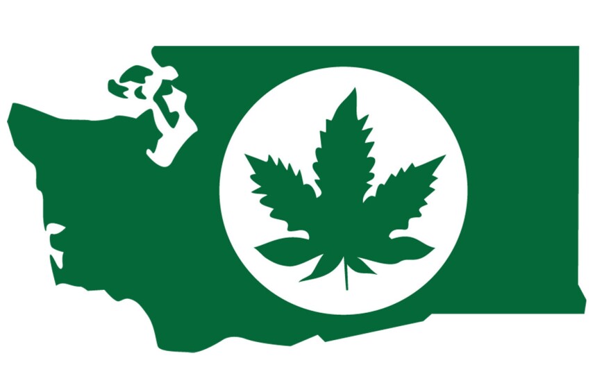 Branded: Authorities in the state of Washington say pot grown legally in the state will need to be in a package with a label like this.
