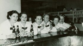 The girls at the bar. "The Harvey Girls: Opportunity Bound" explores the lives, experiences, and contributions of the women who worked for the Fred Harvey restaurant empire.