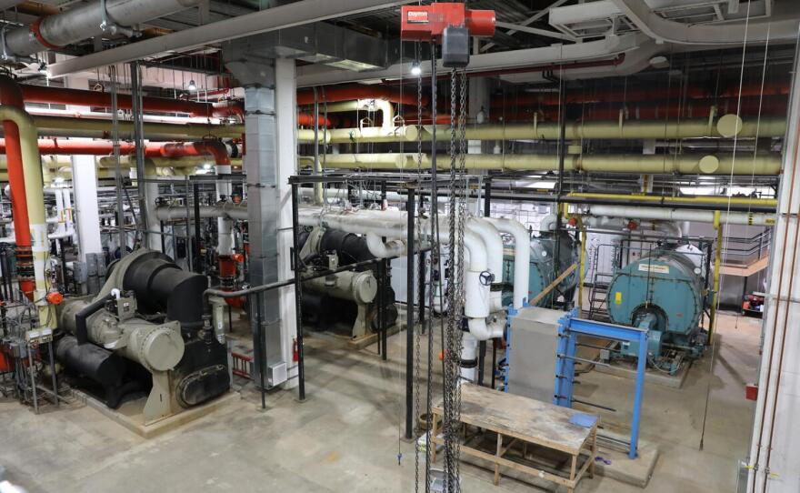 "Existing boilers and chillers, some dating back decades, provide heating and cooling throughout the building," the Kennedy Center says. "These are past their service life and will be replaced with high-efficiency models."