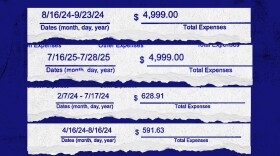 Samples expenses taken from filed forms of County Payment to Agency Report