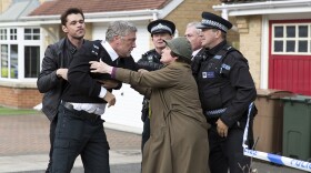 A scene from VERA Season 8 featuring DS Aiden Healy (Kenny Doughty) and DCI Vera Stanhope (Brenda Blethyn). 