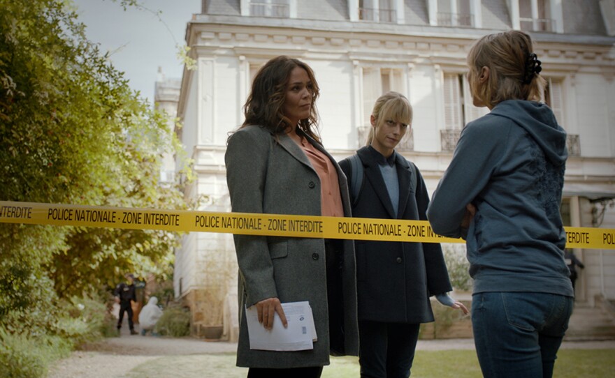 Raphaëlle and Astrid in a scene from ASTRID Season 1, Episode 3.