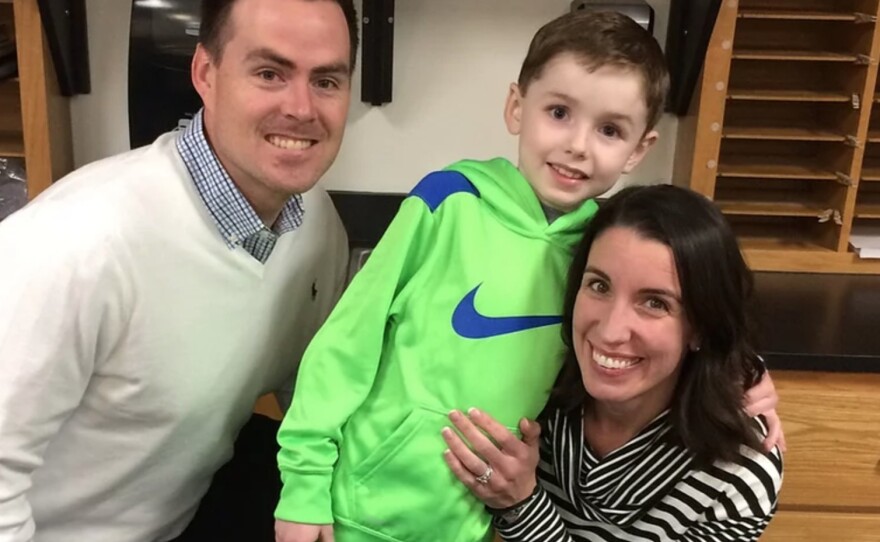 Luke and Holly Barrón live in Oklahoma with their three sons, 7-year-old Reid, 5-year-old Holden<strong> </strong>and 2-year-old Conley. Their oldest son, Keaton (pictured here), died in 2018 when he was 8 years old following a battle with acute lymphoblastic leukemia that began when he was 2 1/2. Part of what made Keaton so special was how much he cared about others, his family said.
