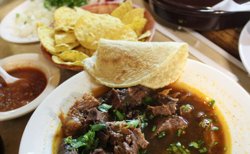 Gold says the birria — goat stew — at El Parian is their best dish.