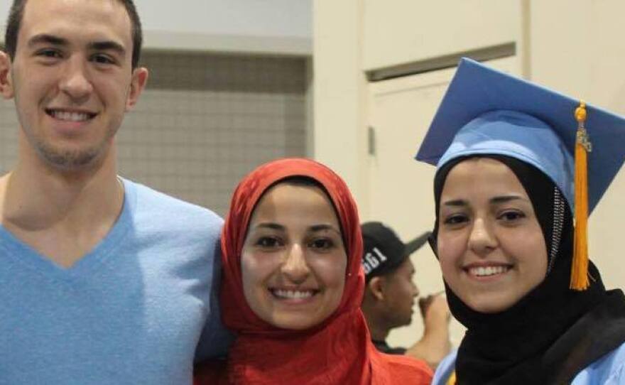 Deah Barakat, his wife, Yusor Mohammad Abu-Salha, and her sister, Razan Mohammad Abu-Salha, were killed in February of 2015.