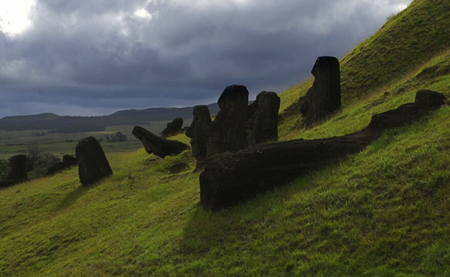 "Te Kuhane o te Tupuna" journeys from Easter Island (pictured) to London, in search of the lost Moai Hoa Haka Nanaia, a statue of significant cultural importance. The documentary explores the social and political landscape of the island of Rapanui as the people attempt to claim back what is rightfully theirs: their land and a lava-rock image of tremendous presence, representing one of the world's most extraordinary cosmological views.