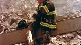 A fireman in despair at the slow pace of the search for survivors at Ground Zero.
