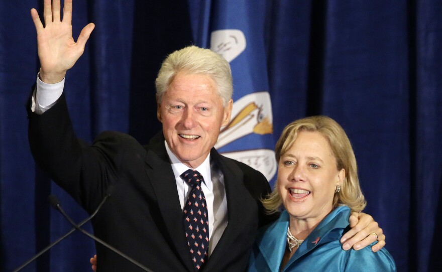 Sen. Mary Landrieu, whose family has deep political roots in Louisiana, and former President Bill Clinton, whose wife may have her eye on the White House in 2016.