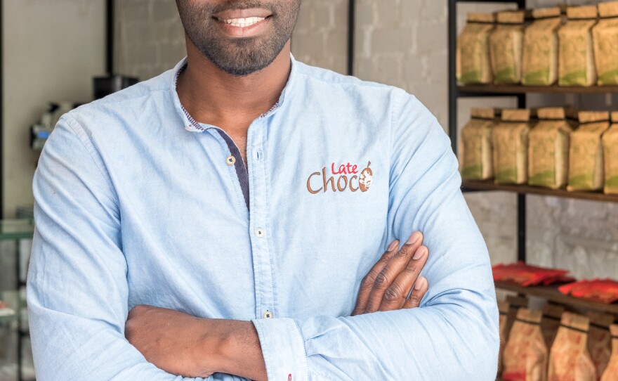 Joel Palacios is the owner of Late Chocó, a chocolate company in Bogotá that sources its cacao from the region he grew up in Colombia's western Chocó department on the Pacific Coast. His aim is to help farmers permanently leave coca for cacao production. <strong> </strong>