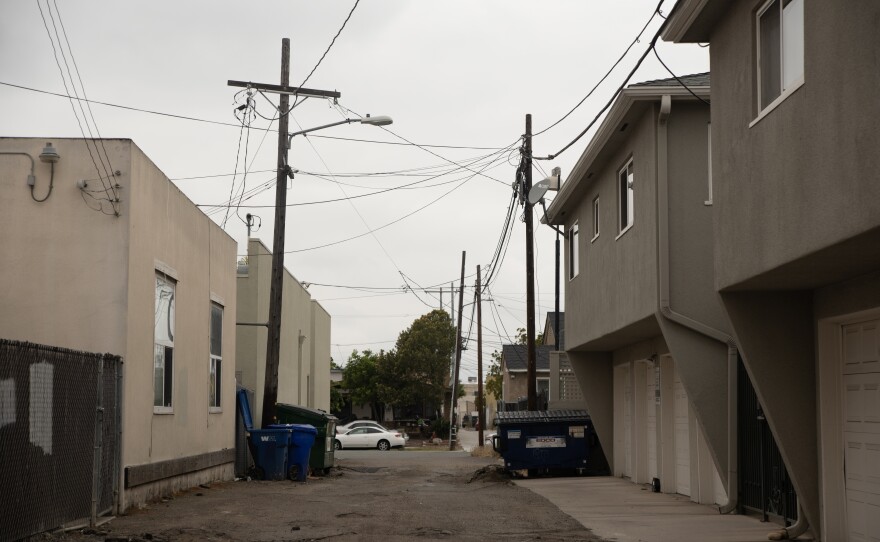 The alley south of Adams Avenue between Mansfield Street and Hawley Boulevard is the site of the Alleys in Action event planned for Saturday, May 18, 2024.