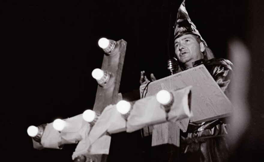 Bob Jones addresses a Ku Klux Klan rally, 1965.