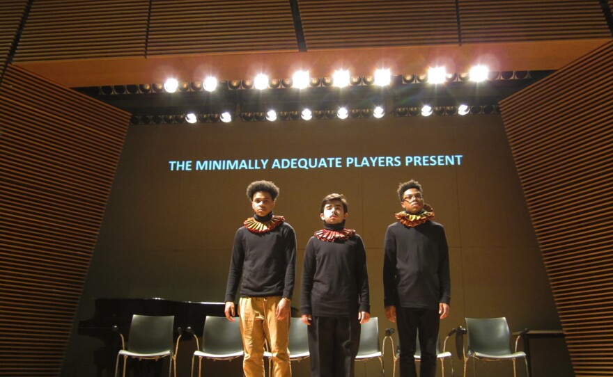 High school students perform 10467, a play they wrote about how their education has been effected by lack of resources.