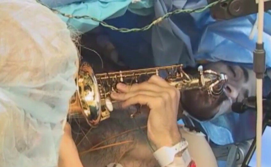 After surgeons removed a tumor from Dan Fabbio's brain, they gave him his saxophone — to see whether he'd retained his ability to play. A year after his surgery, Fabbio is back to work full time as a music teacher.