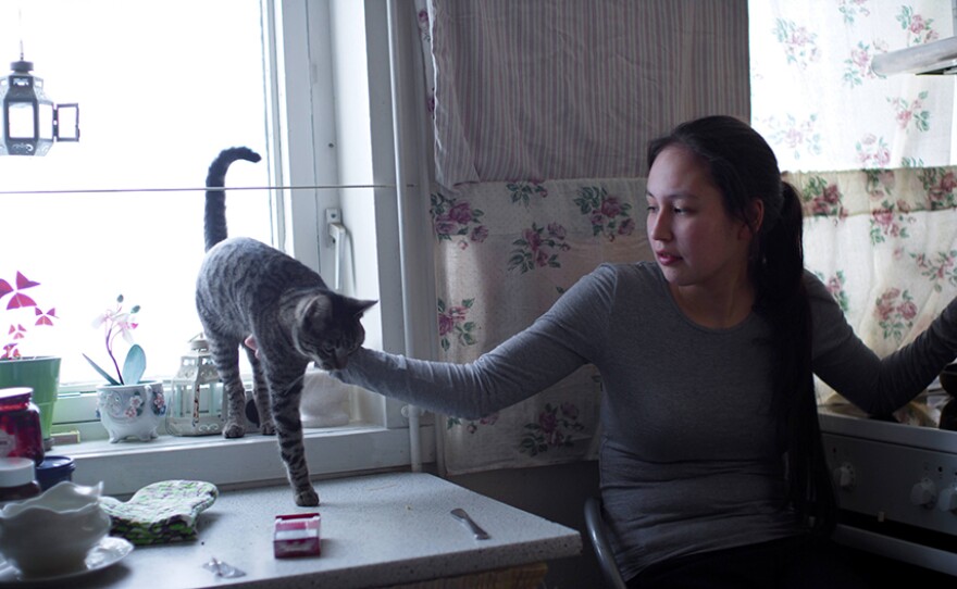 Kirsten Kleist Petersen and her cat