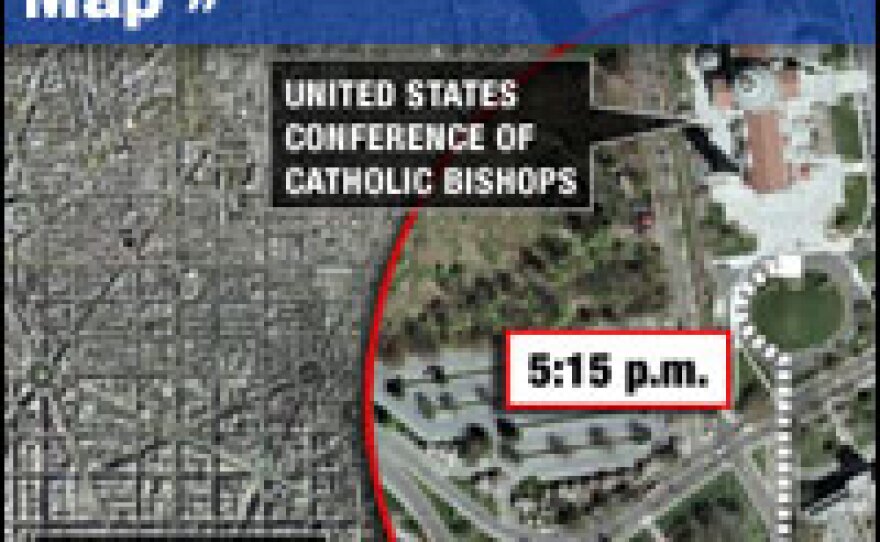 <strong>The Pope's Route in D.C.:</strong> The public is invited to line up along these two mapped routes Wednesday to see Pope Benedict XVI ride in his popemobile through the streets of Washington, D.C.