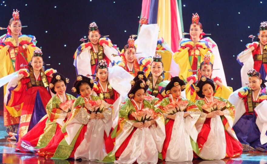 Promotional photo from the Kim Eung Hwa Korean Dance Academy performance on December 24, 2009, at the Music Center of Los Angeles.