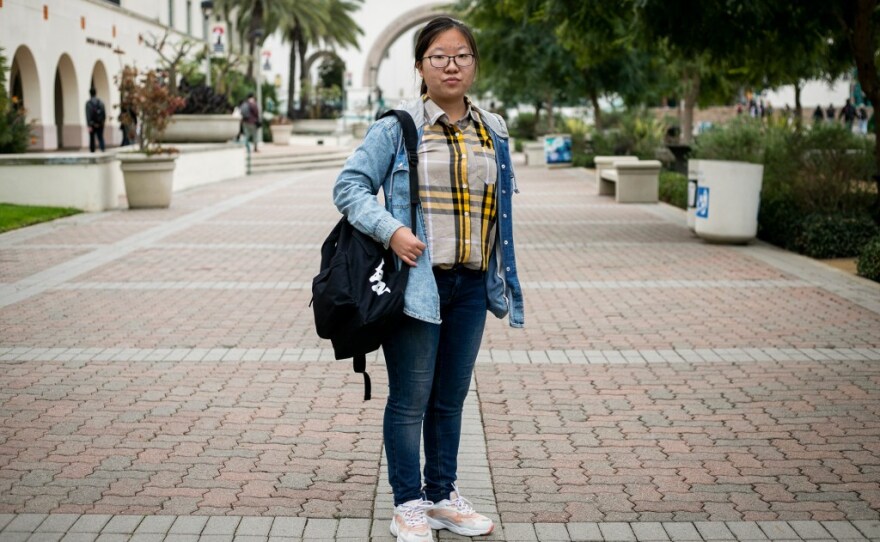 Sarah Hong at San Diego State University in San Diego on Dec. 7, 2021.