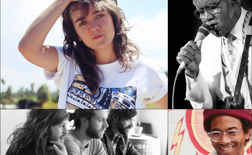 Clockwise from upper left: Courtney Barnett, Pops Staples, Toro Y Moi, Other Lives