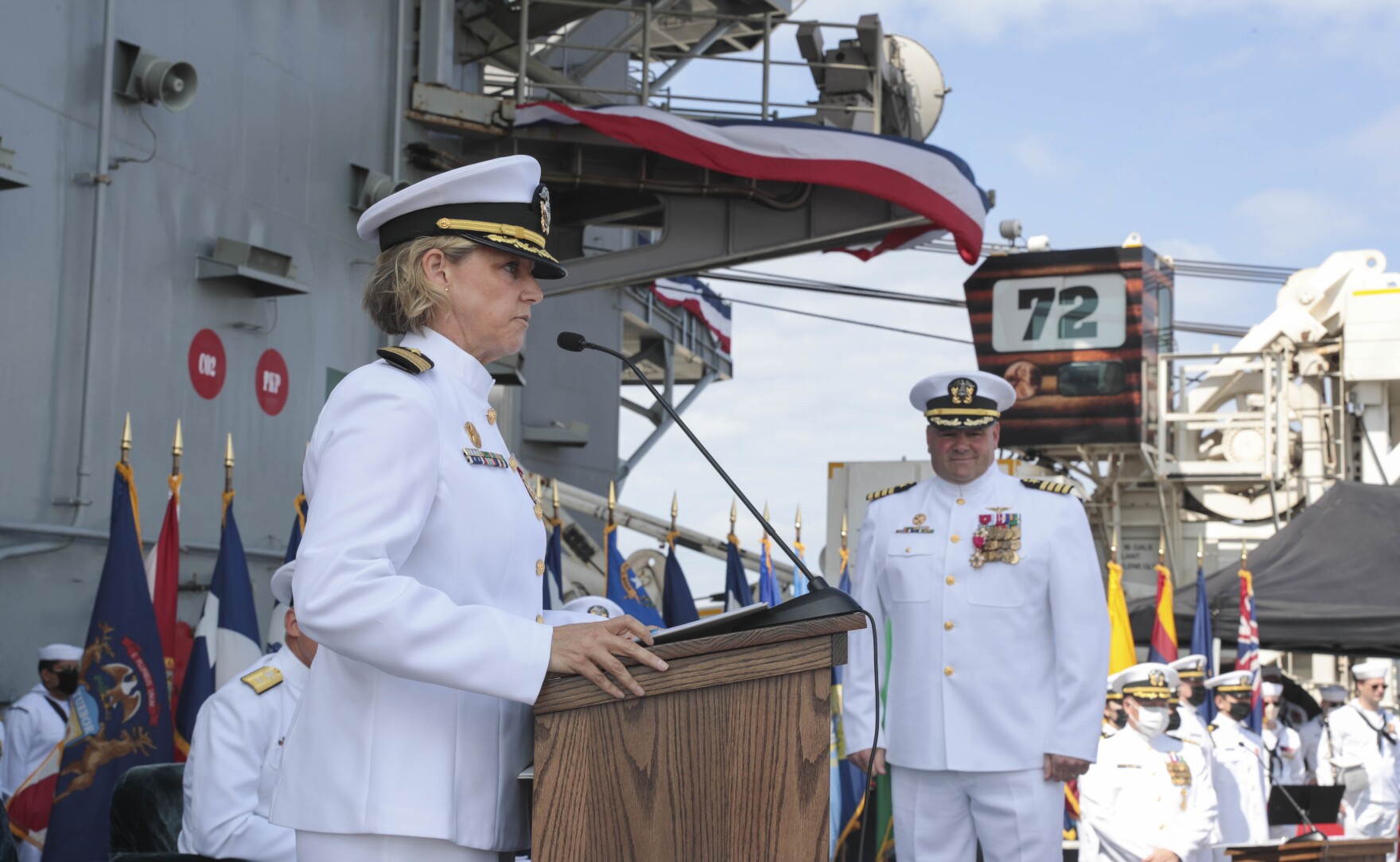 San Diego Navy captain 1st woman to command US nuclear carrier