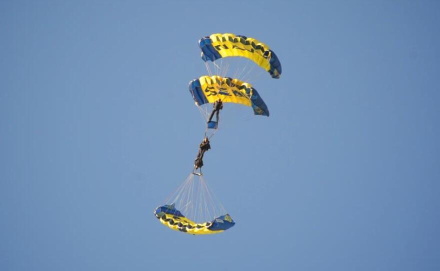 Navy Leap Frogs above Rancho Bernardo High