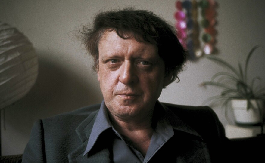Anthony Burgess poses for a photograph in 1973, two years after the release of the film adaptation of A Clockwork Orange — and right around the time he was working on the recently unearthed manuscript.
